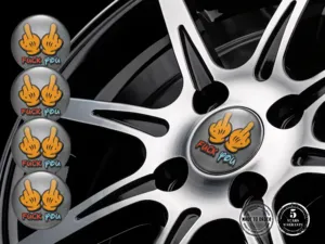 Domed Sticker Design High-Quality Wheel Emblems